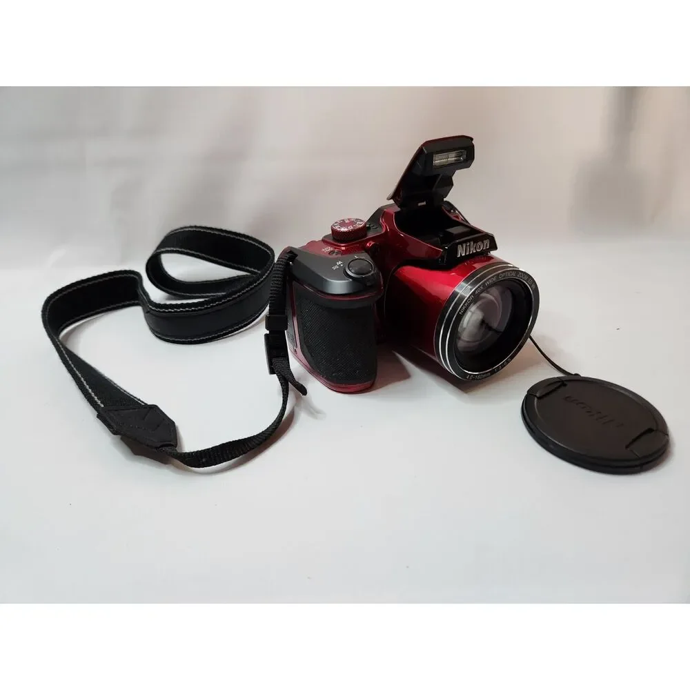 Nikon COOLPIX B500 Red – Tested – Cracked Screen – Works – For Parts/Repair